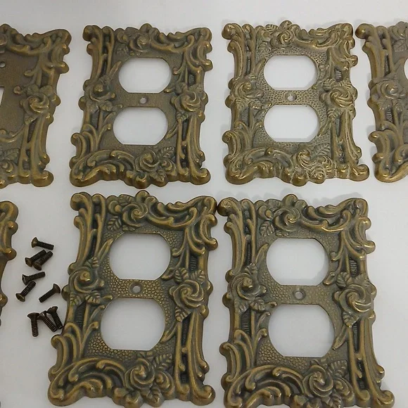 Vintage looking electrical plate covers seven pieces - Picture 6 of 6